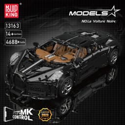 Mould King 13163 Technical Car Building Block Remote Control La Voiture Noire Sport Racing Car Model Toys Kids Christmas Gift