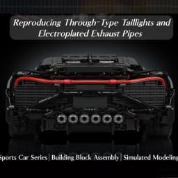 Mould King 13163 Technical Car Building Block Remote Control La Voiture Noire Sport Racing Car Model Toys Kids Christmas Gift
