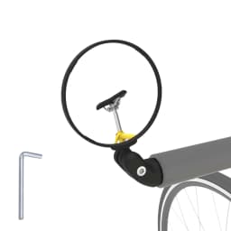 Bike Rearview Mirror 360 Degree Adjustable Bicycle Handlebar Mirror Cycling Rear View Mirrors With Hexagon Wrench Bike Accessory