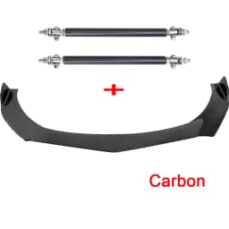 for Toyota Corolla Hatchback Car Front Bumper Lip Body Kit Spoiler Canard Splitter Diffuser Protector Covers with Strut Rod