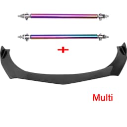 for Toyota Corolla Hatchback Car Front Bumper Lip Body Kit Spoiler Canard Splitter Diffuser Protector Covers with Strut Rod