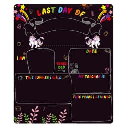 First Day Of School Board 10 X 12 Double-Sided First And Last Day Of School Board Reusable Back To School Sign Photo Prop Back