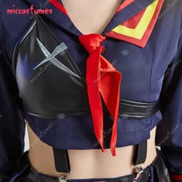 Miccostumes Women's Ryuko Cosplay Costume Long Sleeves Shirt and Skirt Set