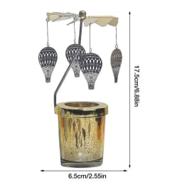 Carousel Aromatherapy Candle Revolving Scenic Lantern Candlestick Tray Girl Dream Dreamcatcher Fragrance Candlestick Decor