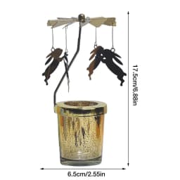 Carousel Aromatherapy Candle Revolving Scenic Lantern Candlestick Tray Girl Dream Dreamcatcher Fragrance Candlestick Decor