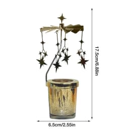 Carousel Aromatherapy Candle Revolving Scenic Lantern Candlestick Tray Girl Dream Dreamcatcher Fragrance Candlestick Decor