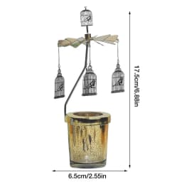 Carousel Aromatherapy Candle Revolving Scenic Lantern Candlestick Tray Girl Dream Dreamcatcher Fragrance Candlestick Decor