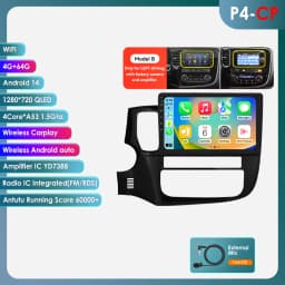 6115 Android 12 Autoradio dsp Carplay For Mitsubishi Outlander 3 GF0W GG0W 2012-2018 Multimedia Video Player GPS Stereo 2din 4G