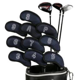 10pcs Golf Head Covers Golf Iron Headcover 3 4 5 6 7 8 9 S A P Golf Putter Club Headcovers Protector Golf Accessories Supplies