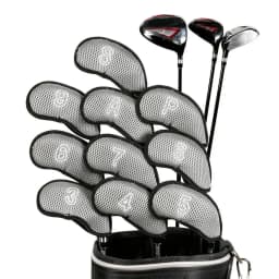 10pcs Golf Head Covers Golf Iron Headcover 3 4 5 6 7 8 9 S A P Golf Putter Club Headcovers Protector Golf Accessories Supplies