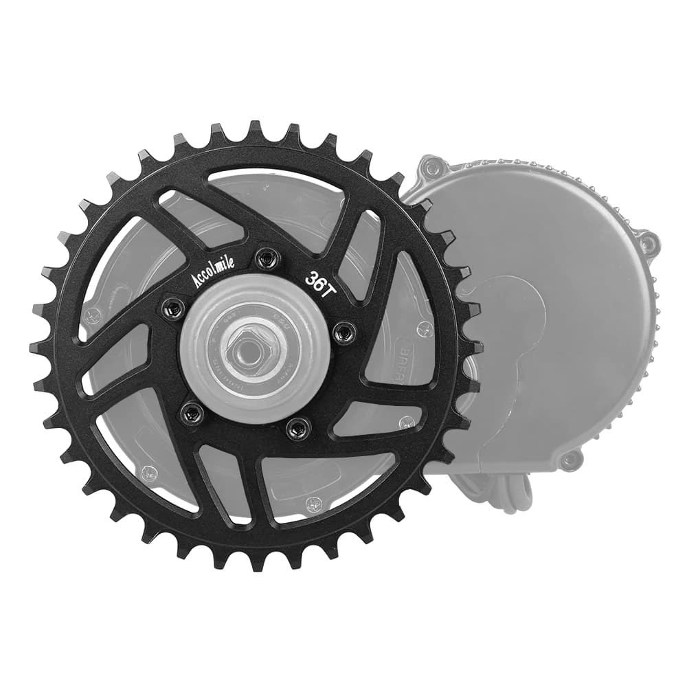 Varstrom 36T Bike Bicycle Chainwheel 36 Teeth Chainring Replacement For BAFANG BBS01 BBS02 BBS01B BBS02B Mid Drive Motor Parts