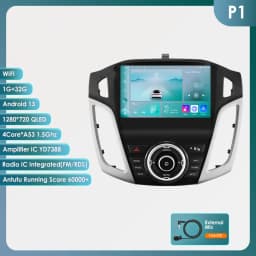 2din 360 Camera Android Car radio for Ford Focus 3 MK 3 2011 - 2017 Multimedia Video player GPS navigation Stereo 6115 Autoradio