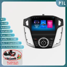 2din 360 Camera Android Car radio for Ford Focus 3 MK 3 2011 - 2017 Multimedia Video player GPS navigation Stereo 6115 Autoradio