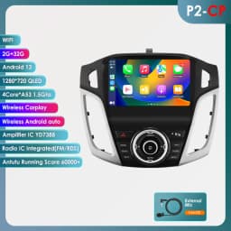 2din 360 Camera Android Car radio for Ford Focus 3 MK 3 2011 - 2017 Multimedia Video player GPS navigation Stereo 6115 Autoradio
