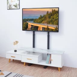 Height Adjustable Tall TV Floor Stand for 32-65 Inch LED LCD - Load Capacity 40KG - TV Mount Bracket