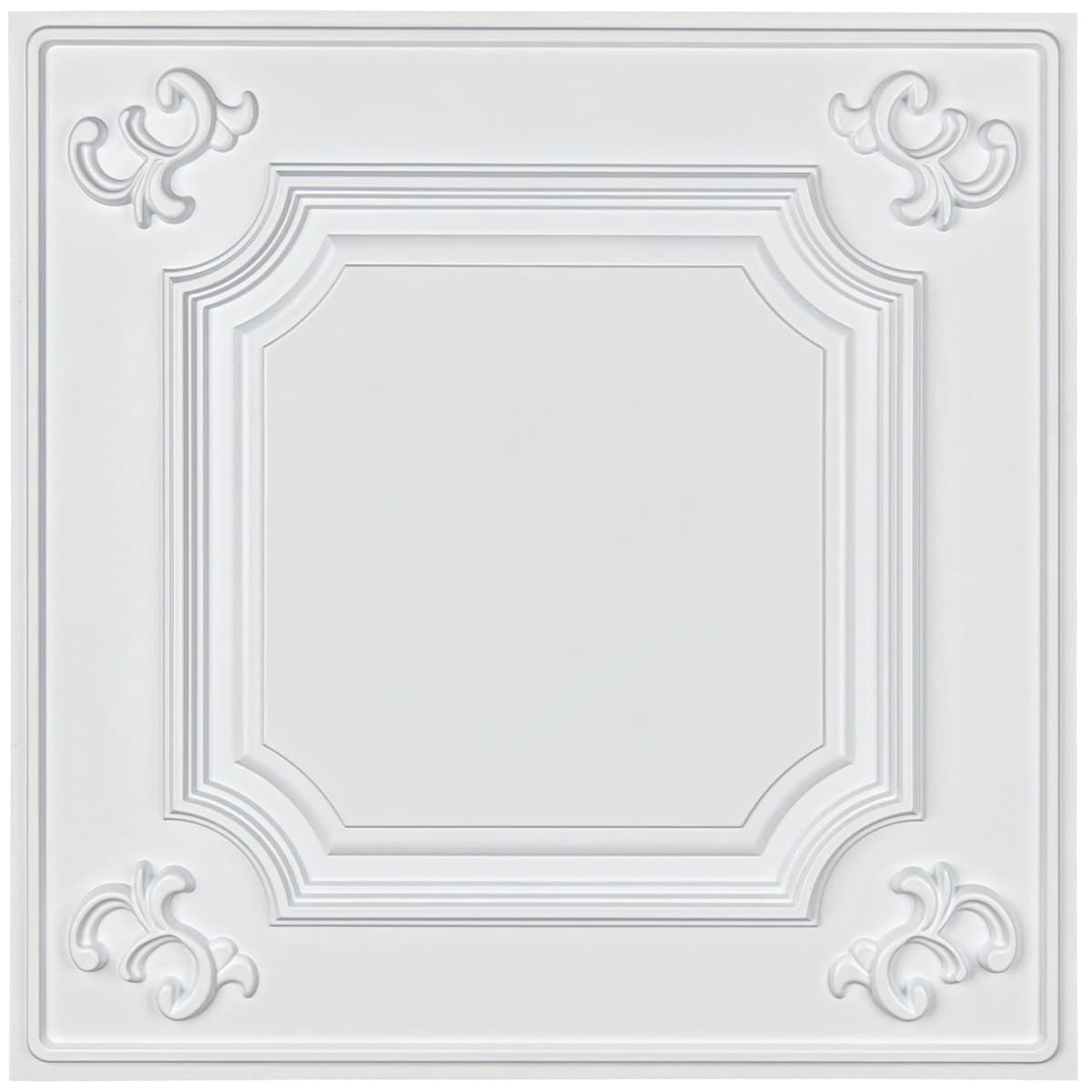 Art3d Drop Ceiling Tiles 24x24 in White (12-Pack, 48 Sq.ft), Wainscoting Panels Glue Up 2x2