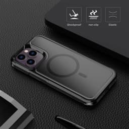 Magnetic Case for iPhone 14 13 Pro Max Case MIL-Grade Drop Tested & Compatible with MagSafe Back Anti-Fingerprint Anti-Scratch