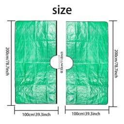 Bush Trimming Catcher Pruning Tarp With 12 Inches Hole And Corner Buckles Garden Tree Pruning Waterproof Tarp Four Corners