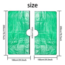 Bush Trimming Catcher Pruning Tarp With 12 Inches Hole And Corner Buckles Garden Tree Pruning Waterproof Tarp Four Corners