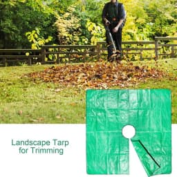 Bush Trimming Catcher Pruning Tarp With 12 Inches Hole And Corner Buckles Garden Tree Pruning Waterproof Tarp Four Corners