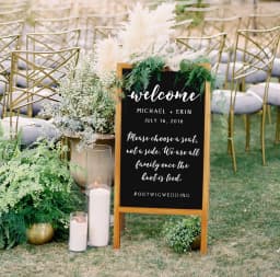 A Board Chalkboard Magnetic Chalkboard Easel Double Sided Wooden Sign Board