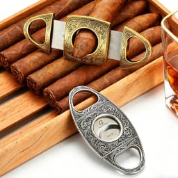 GALINER Cigar Cutter Lighter Set Smoking Accessories Puro Drill Punch New Unusual Lighter Jet Gas Charuto Knife