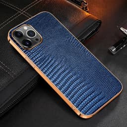 Genuine Leather Case For iPhone 13 12 11 Pro MAX 12 Mini 12Pro 13Pro 11Pro X XR XS Max Case Luxury Plating Soft edge Back Cover