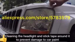 Headlight Polisher Steam Cleaner Polishing Kit Chemical Polish Headlight Polish Liquid Polymer Mug For Polishing The Headlights