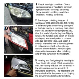 Headlight Polisher Steam Cleaner Polishing Kit Chemical Polish Headlight Polish Liquid Polymer Mug For Polishing The Headlights