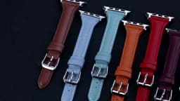Slim Leather strap For Apple watch band 40mm 44mm 38mm 42mm 44 mm Genuine Leather bracelet Apple watch serie 7 6 5 4 3 se strap
