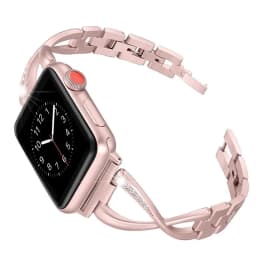 Diamond strap For apple watch band 38mm 40mm 44mm 42mm iwatch case cover Screen Protector For apple watch band 5 4 3 SE 6