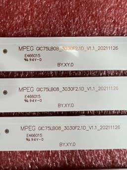 LED Strip for TCL LED75T8200MUS 75EP661 75EP661X1 75P716 75P8M 75EB600 75EB600X2 75S421 75S405 LVU750NDBL 75S425LACA 75S425LBBA