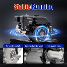 4-Stroke Engine 210CC 7.5Hp for Go Karts Compressors Trenchers Generators High-Pressure Washers Cement Mixers