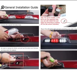 1PC For Ford F150 LED 3rd Third Brake Cargo Light Smoke High Mount Reverse Light Stop Lamps Taillight White Red 2015-2020