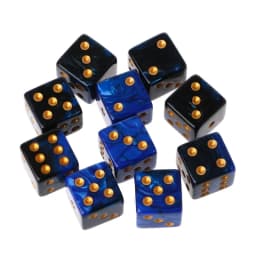 10pcs 15mm Multicolor Acrylic Cube Digital Dice D6 Beads Six Sides Portable Table Games Toy For Pub Club Party Board Game Tray