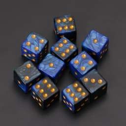 10pcs 15mm Multicolor Acrylic Cube Digital Dice D6 Beads Six Sides Portable Table Games Toy For Pub Club Party Board Game Tray
