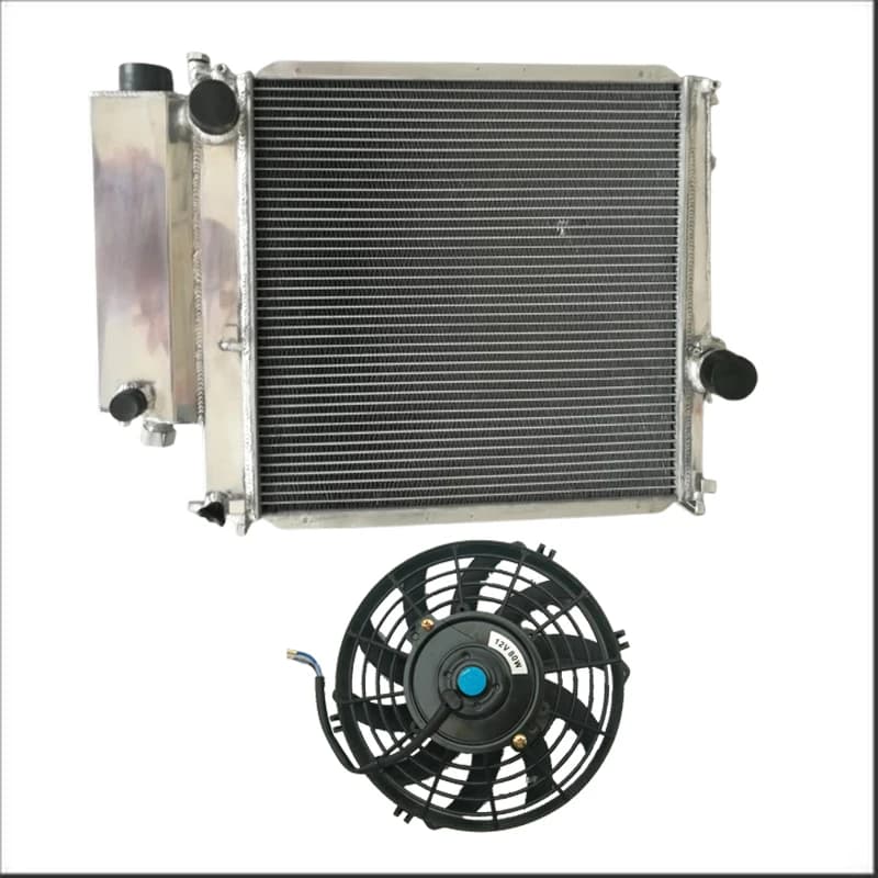 Aluminum Radiator + Fan For BMW 3 Series E36 Z3 Roadster 316/318/320/323/325/328 i/iS/Ti/iC 1.6-2.8L AC M44 M42 1987-2002