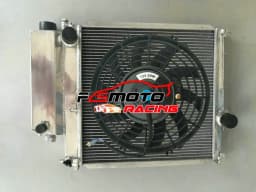Aluminum Radiator + Fan For BMW 3 Series E36 Z3 Roadster 316/318/320/323/325/328 i/iS/Ti/iC 1.6-2.8L AC M44 M42 1987-2002
