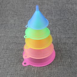 Household Wine Oil Soy Sauce Liquid Dispensing Transparent Food Grade Pp Plastic Large Diameter Large And Small Funnels 5-Piece