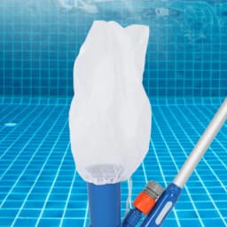 Pool Filter Bags Pool Vacuum Cleaner Replace Bags 10 Pieces Reusable Nylon Pouch Water Cleaning Accessories For Dirt Hair Sand