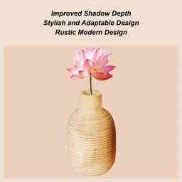 Wood Vases For Decor Wood Flowers Vase Home Decor Table Ornament Plant Container Farmhouse Supplies For Dining Room Living Room