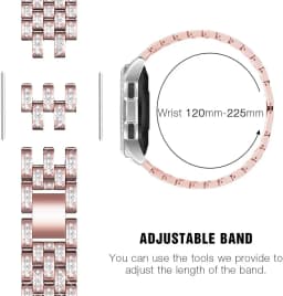 20mm 22mm Band for Samsung Galaxy Watch 4/Classic/46mm/42mm/active 2 Gear s3 Metal Diamond bracelet Galaxy watch 5 5 pro strap
