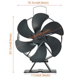 Fireplace Fan Heat Powered Stove Fan Automatic Adjustment Thermal Fans For Wood Log Burner Fireplace Eco Quiet Fan