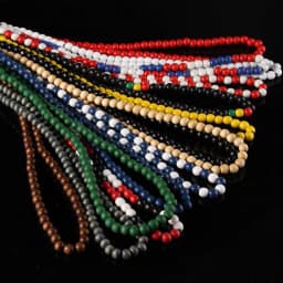 SOMESOOR 8mm Round Beads String Necklace 45cm Length Colorful Chain DIY Handmade Dangle Accessories Jewelry For Man Women Gifts