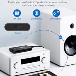 Blitzwolf BlitzMax BT05 Transmitter Receiver bluetooth V5.2 Apt Adaptive HiFi Sound Wireless Adapter for PC TV Wired Speaker