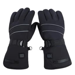 Winter Electric Heated Gloves Motorcycle Gloves Waterproof Heated Moto Touch Screen Battery Powered Cycling Gloves For Winter