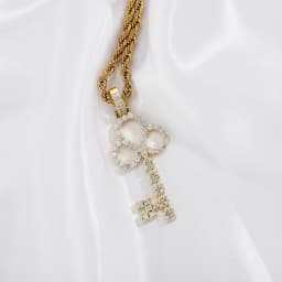 JINAO 2022 NEW Two Styles Design Key Pendants High Quality Ice Cravejado AAA+ Cubic Zircon With 4mm Tennis Chain Jewelry