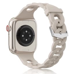 Silicone Strap for Apple Watch Band 44mm 40mm 45mm 41mm 42mm 38mm Accessories Gourmette Bracelet iWatch Series 12 6 5 4 3 SE 7