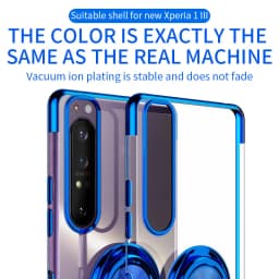 Luxury Plating Case For Sony Xperia 1 IV 1 5 10 ACE III ACE II Case Soft Silicone Cover For Sony Xperia 10 IV Case With Ring