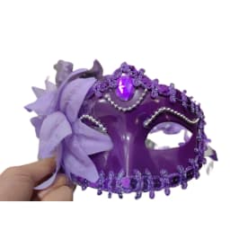Dance Party Diamond Venetian Mask Feather Flower Wedding Carnival Performance Costume Sexy Lady Mask Masquerade Christmas